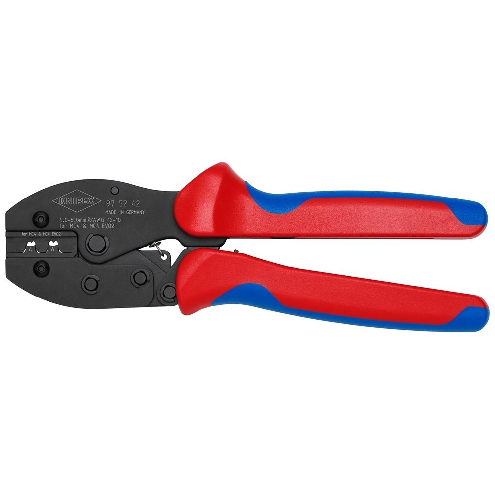 KNIPEX Crimpzange, mechanisch, 220mm, Solarstecker, 4-6qmm, Mit Sperrvorrichtung (bei mechanischen Image