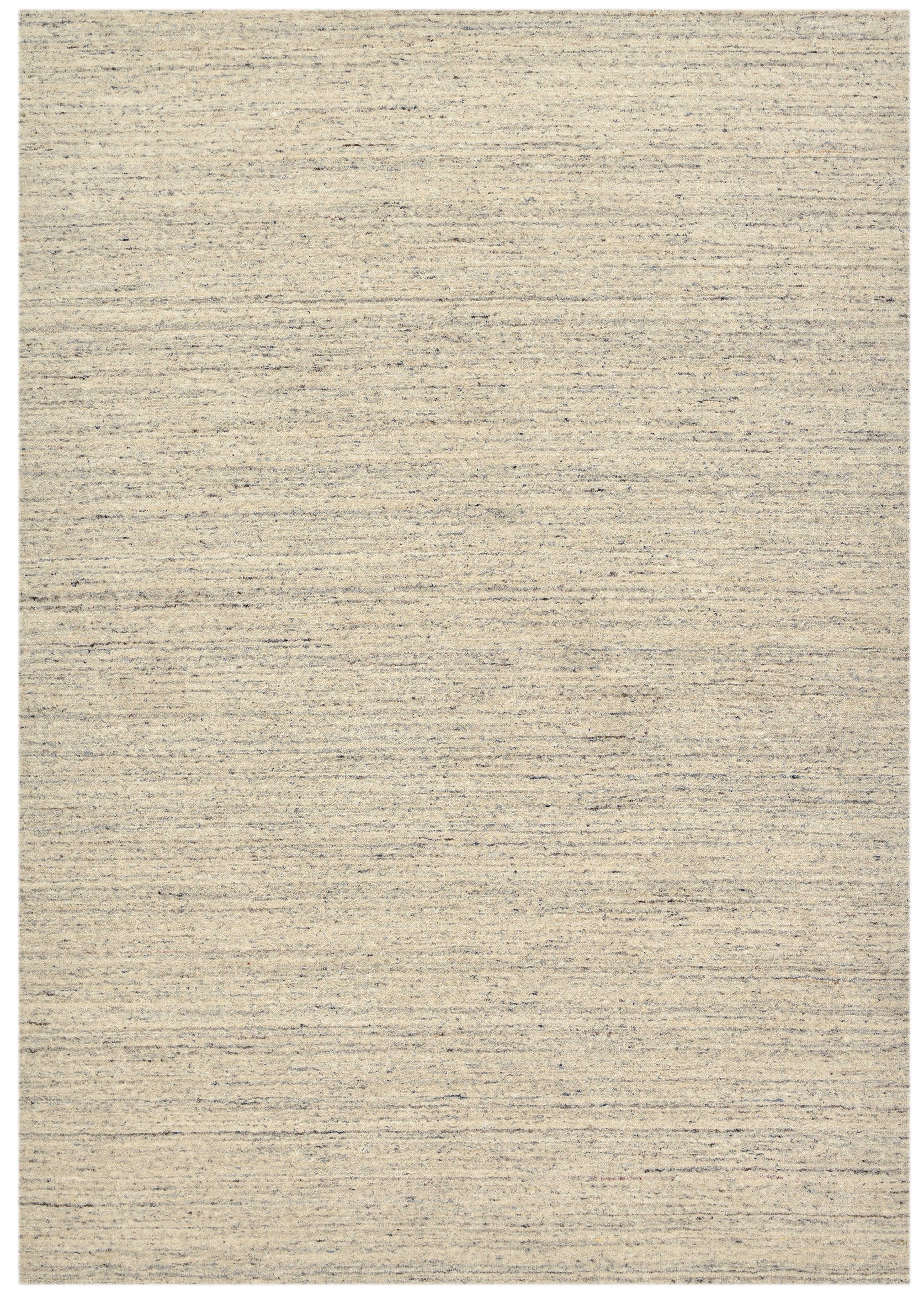Wollteppich THEKO "Pure UNI", grau (natural grau), B:250cm H:14mm L:300cm, Schurwolle, Teppiche, Handwebteppich, meliert, reine Wolle, handgewebt Image