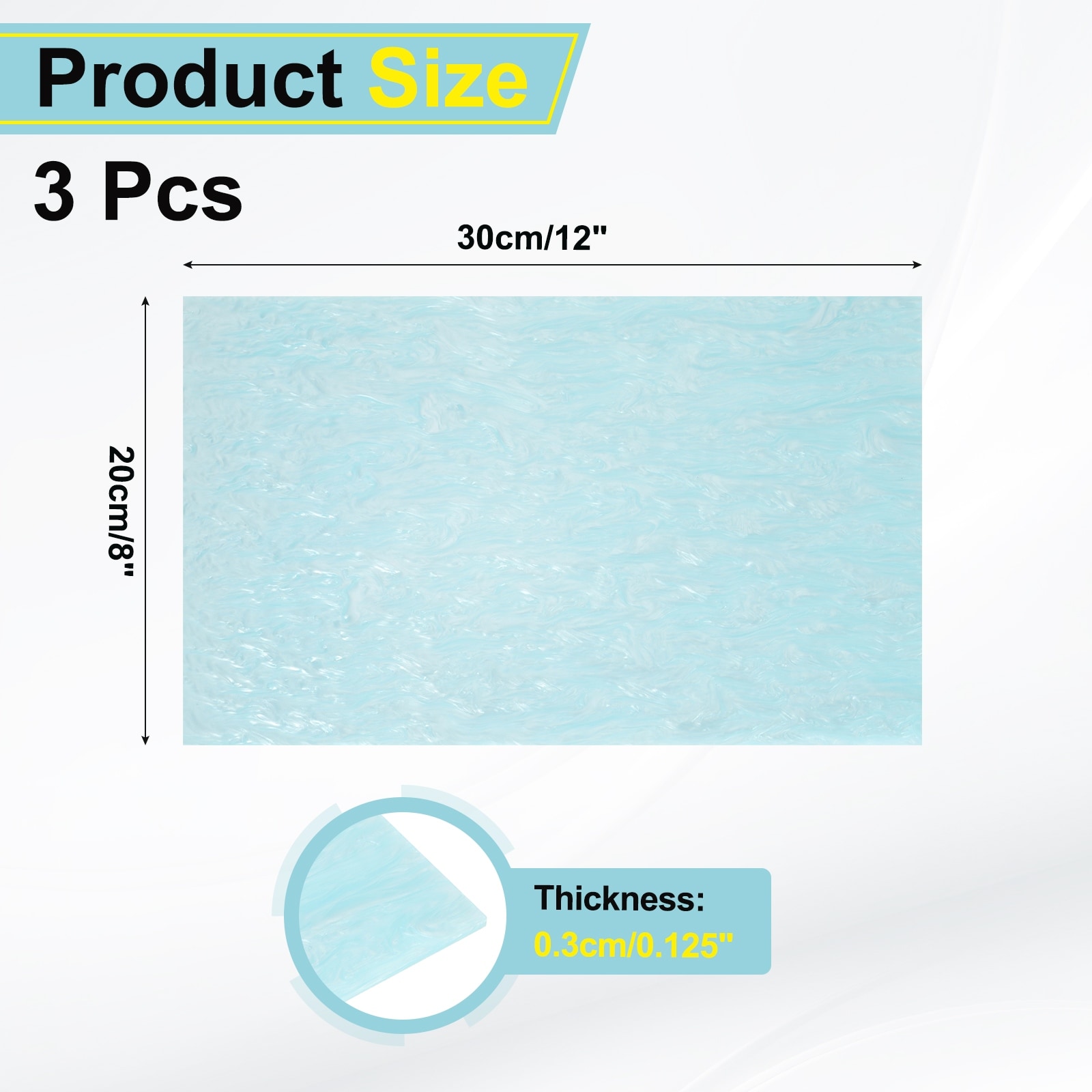 Glitter Pearl Acrylic Sheet for DIY Crafting