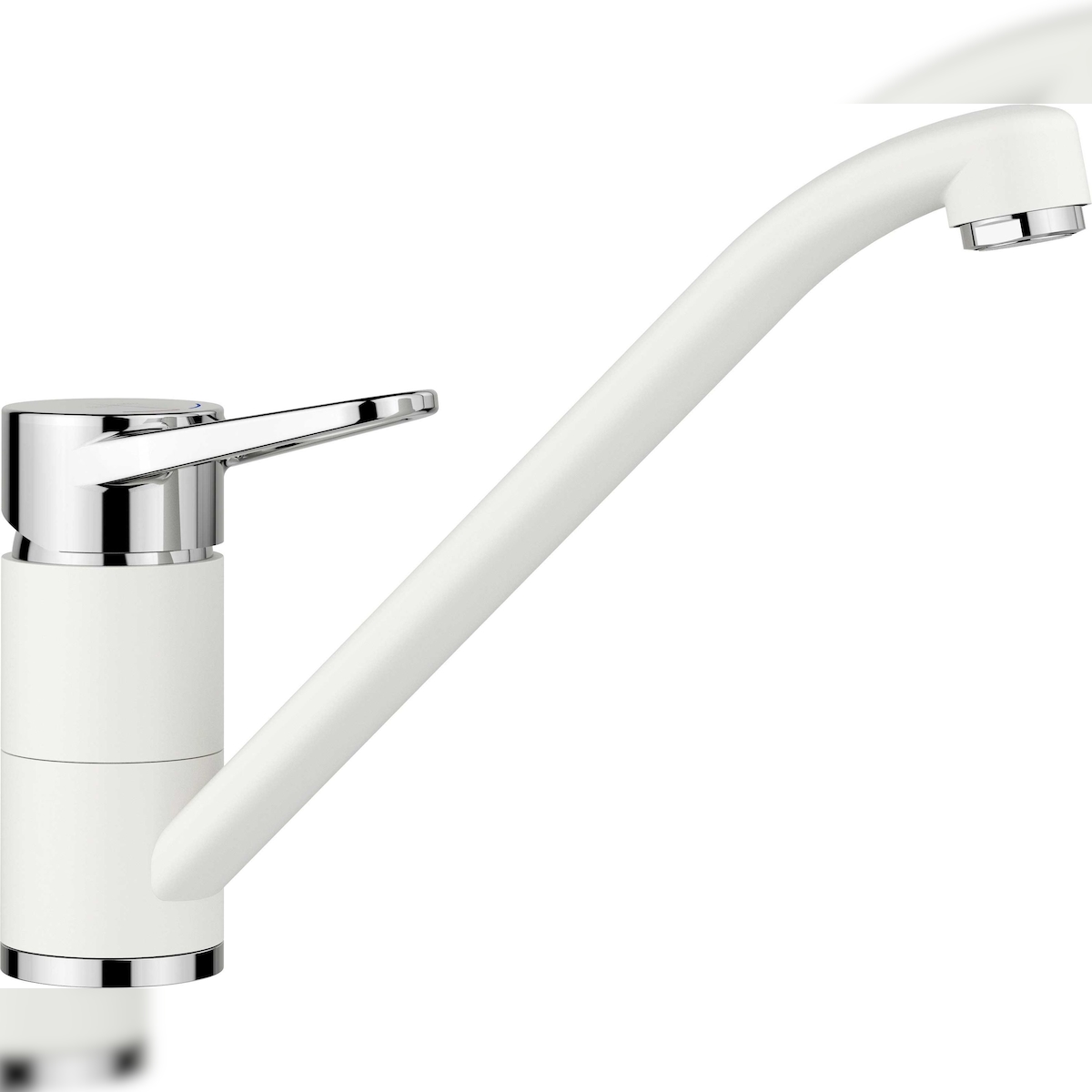 BLANCO GmbH + Co KG BLANCOWEGA II Küchenarmatur Wasserhahn Hochdruck silgranitweiß/chrom Image