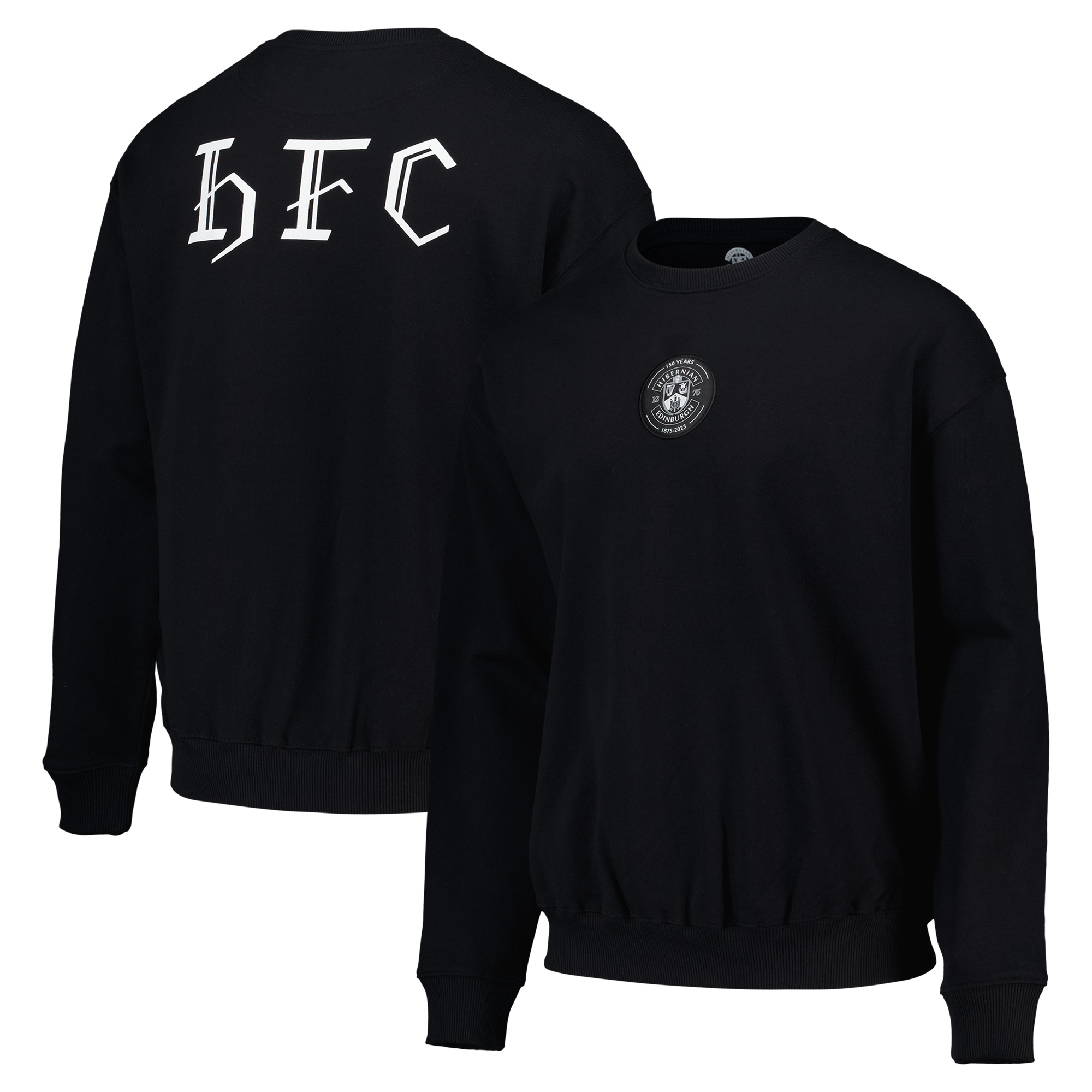 150 Jahre Hibernian Crew Sweat - Schwarz - Unisex Image