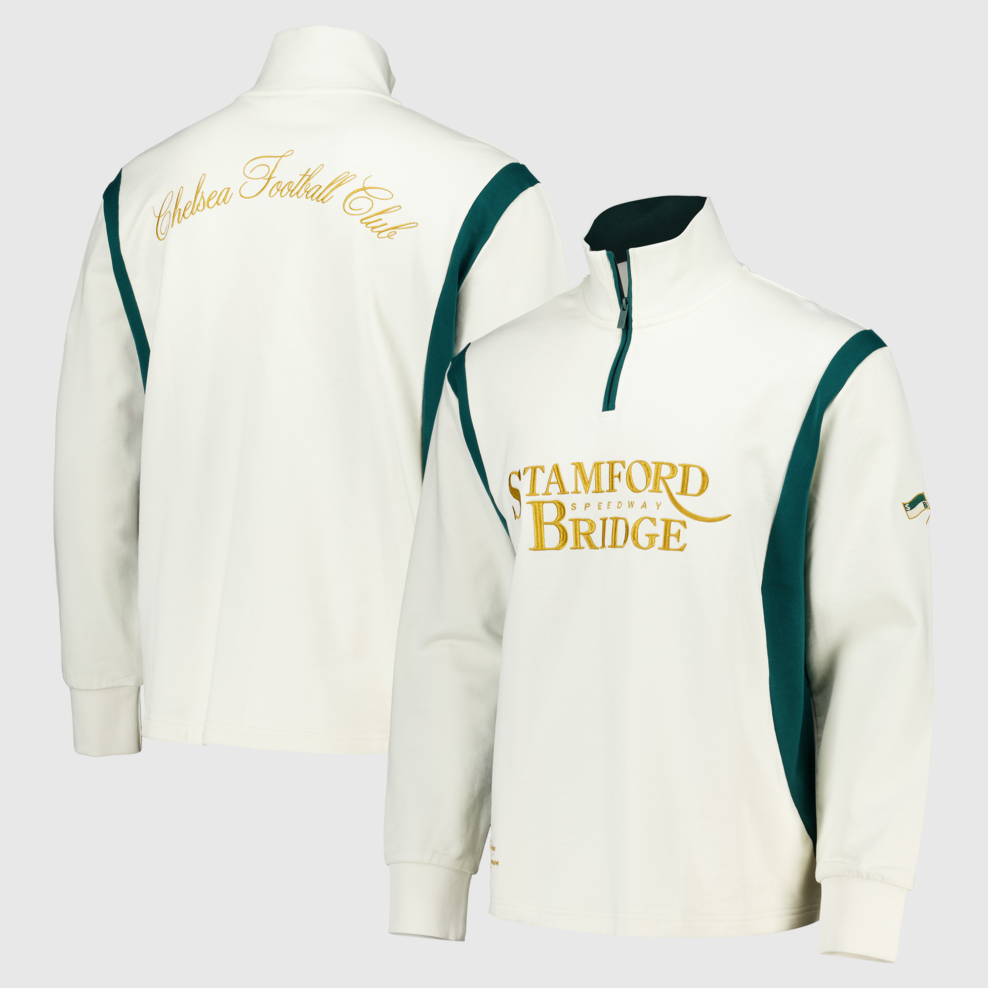 Chelsea Speedway Sweat-Hoodie mit Viertelreißverschluss – Off-White Image