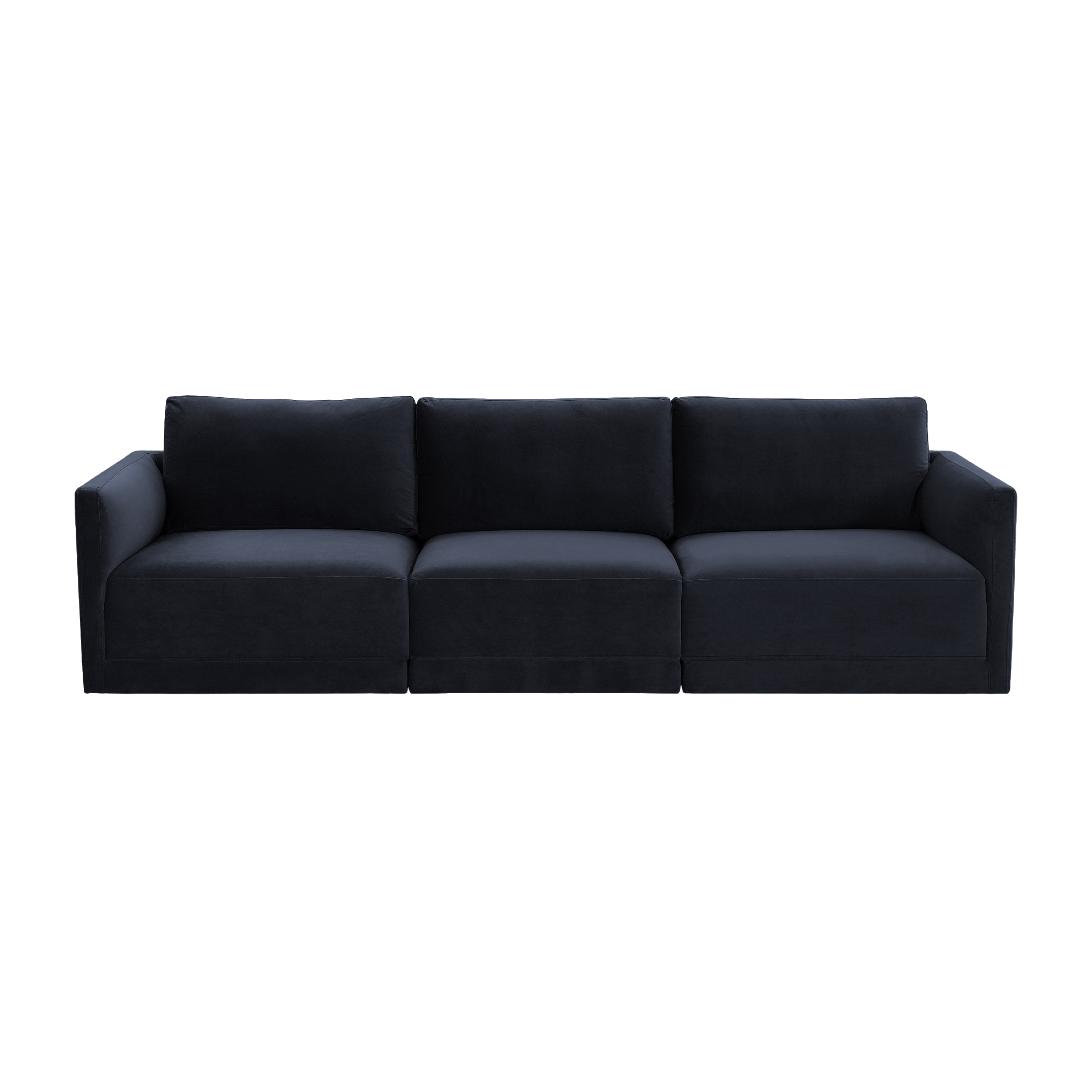 Valerio Velvet Modular Sofa Navy