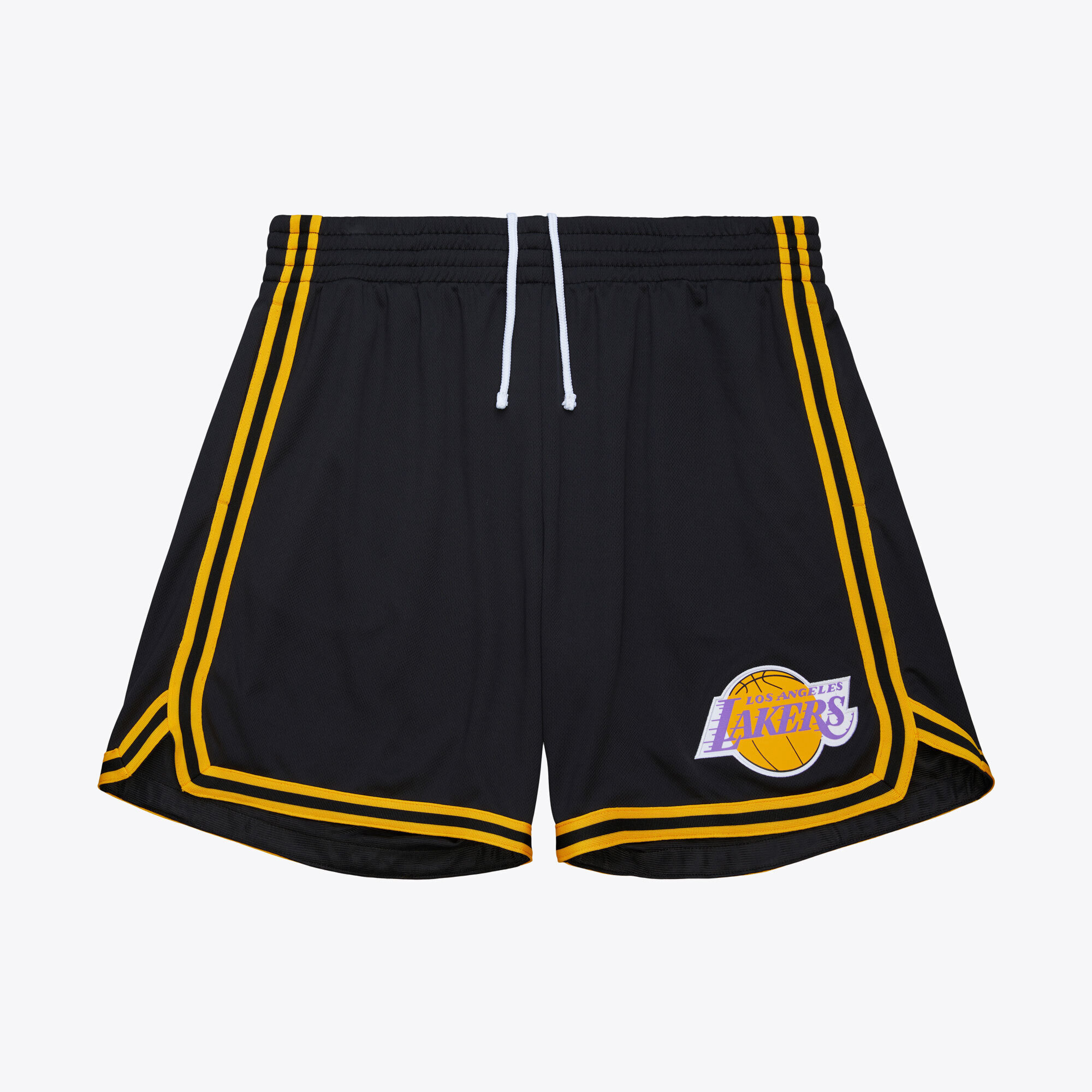 Los Angeles Lakers Mitchell & Ness Overtime Win Mesh-Shorts Vintage-Logo Image
