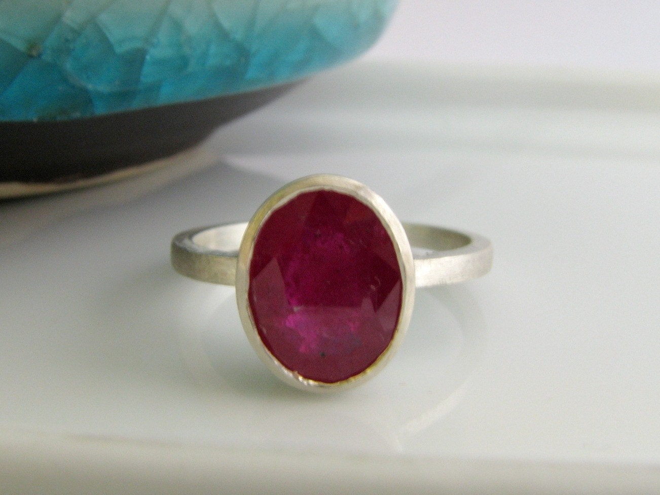 Anello di rubino rossore di bacche, anello rubino, anello di pietra gemma, anelli di rubino per le donne, anello rubino rosso, anello di pietra di nas