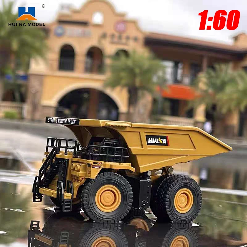 Huina 1812 1:60 Diecast Legierung Muldenkipper Hobby Sammlung Modell Voll Metall Druckguss Auto Spielzeug für Jungen Hause Dekoration Geburtstag,