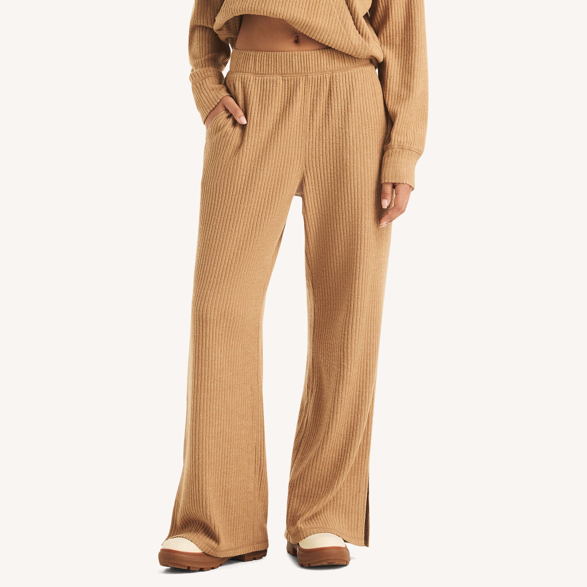 Nautica Women's Pull-On Knit Pant 140 (Coastal Tan), M