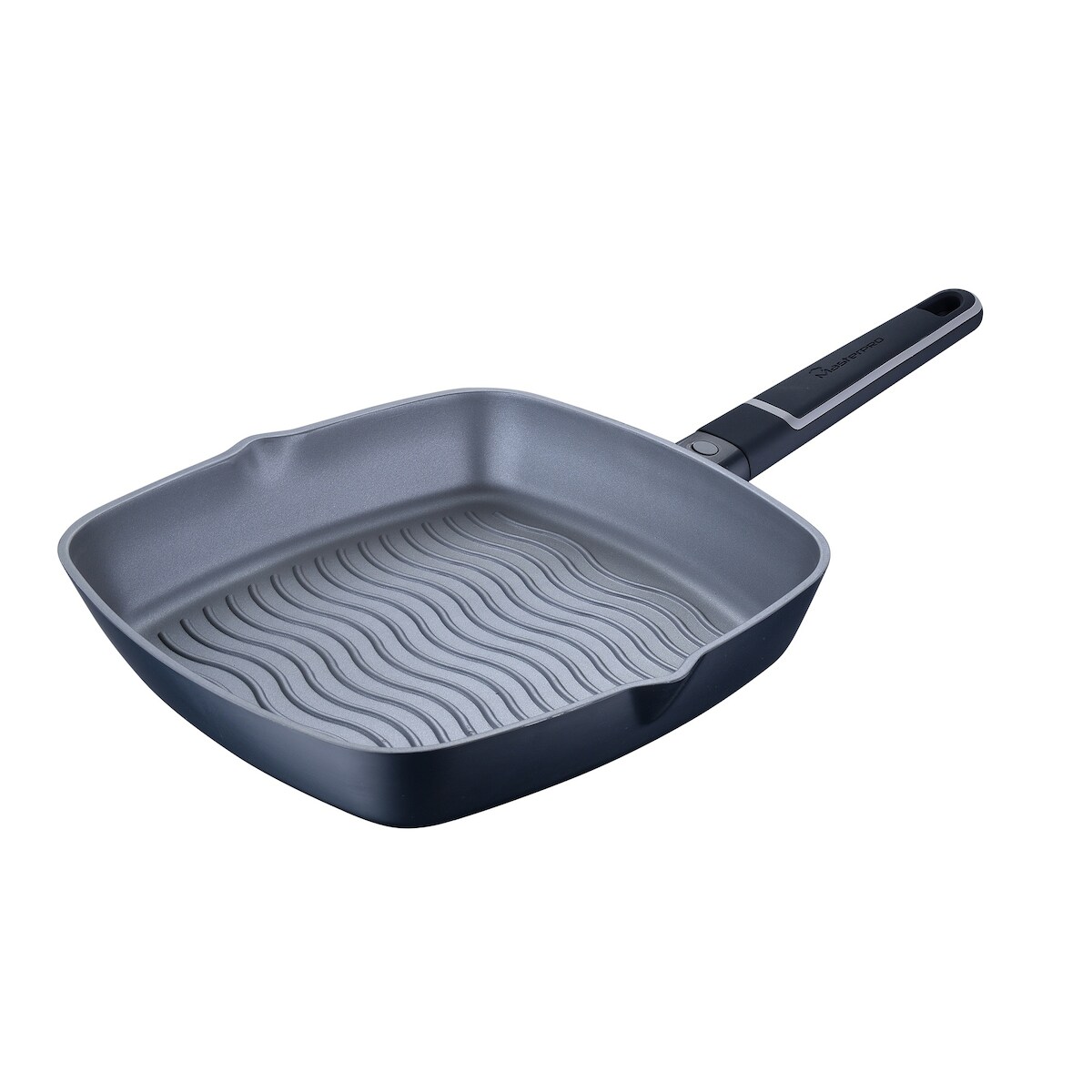 Masterpro Indigo - Grillpfanne aus Aluminiumguss, Ø 28 x 5,5cm, geeignet für Induktion Image
