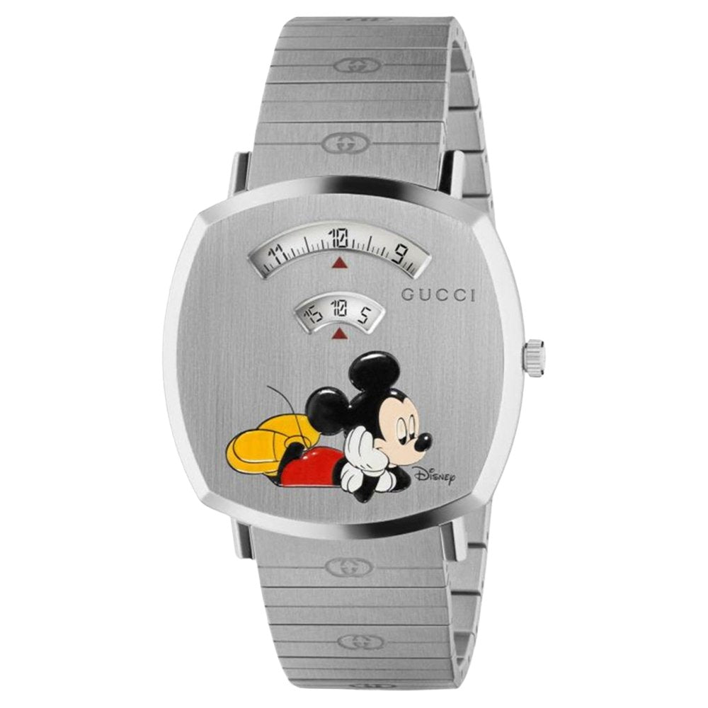 Gucci YA157419 Grip 35mm Unisex Stainless Steel Watch - Stylish & Durable - Silver - One Size | Gucci Sale | Discount Designer Brands