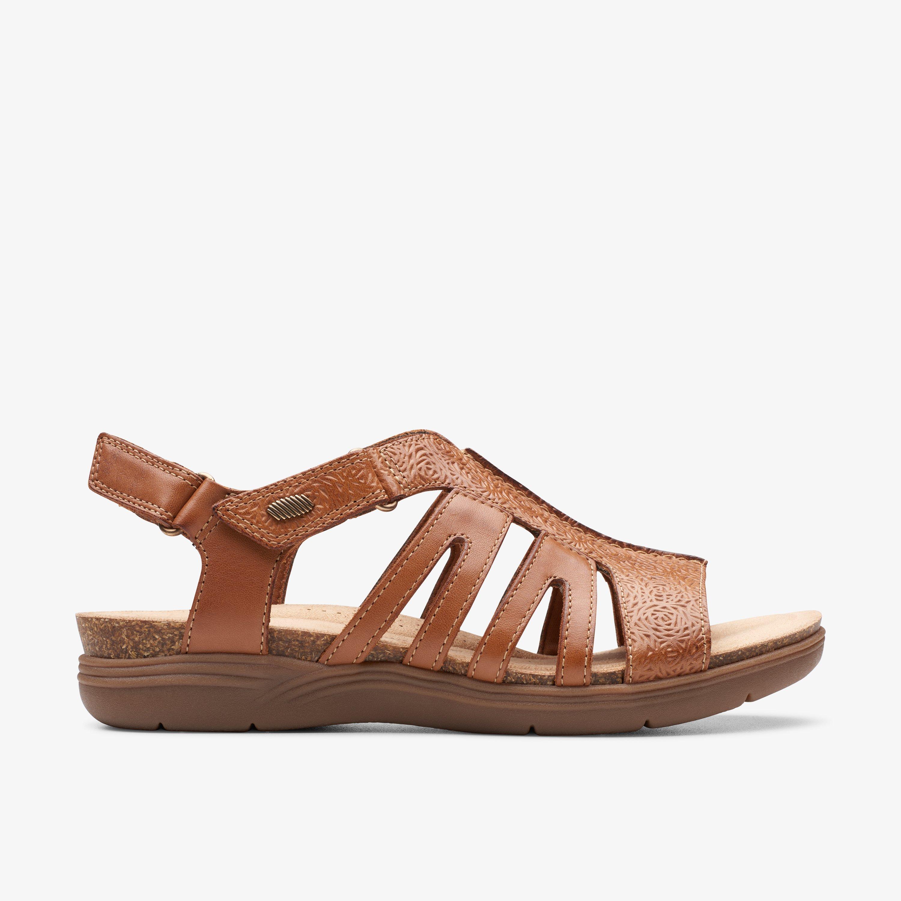 April Belle Tan-Leder-Sandalen EU 37 / UK 4