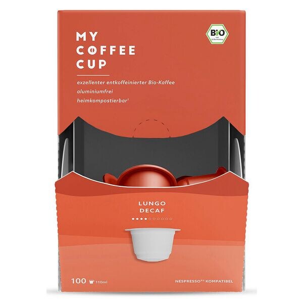 MY COFFEE CUP Kaffeekapseln LUNGO DECAF 100 Portionen Image