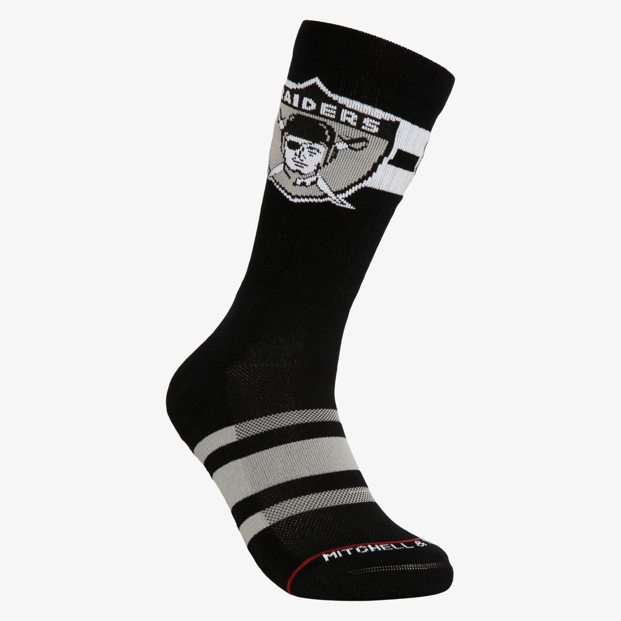 Las Vegas Raiders Mitchell & Ness Lateral Crew Socken Image