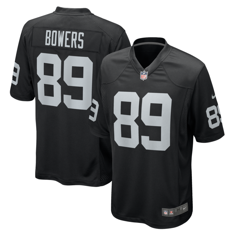 Las Vegas Raiders Nike Heimtrikot – Schwarz – Brock Bowers – Herren Image