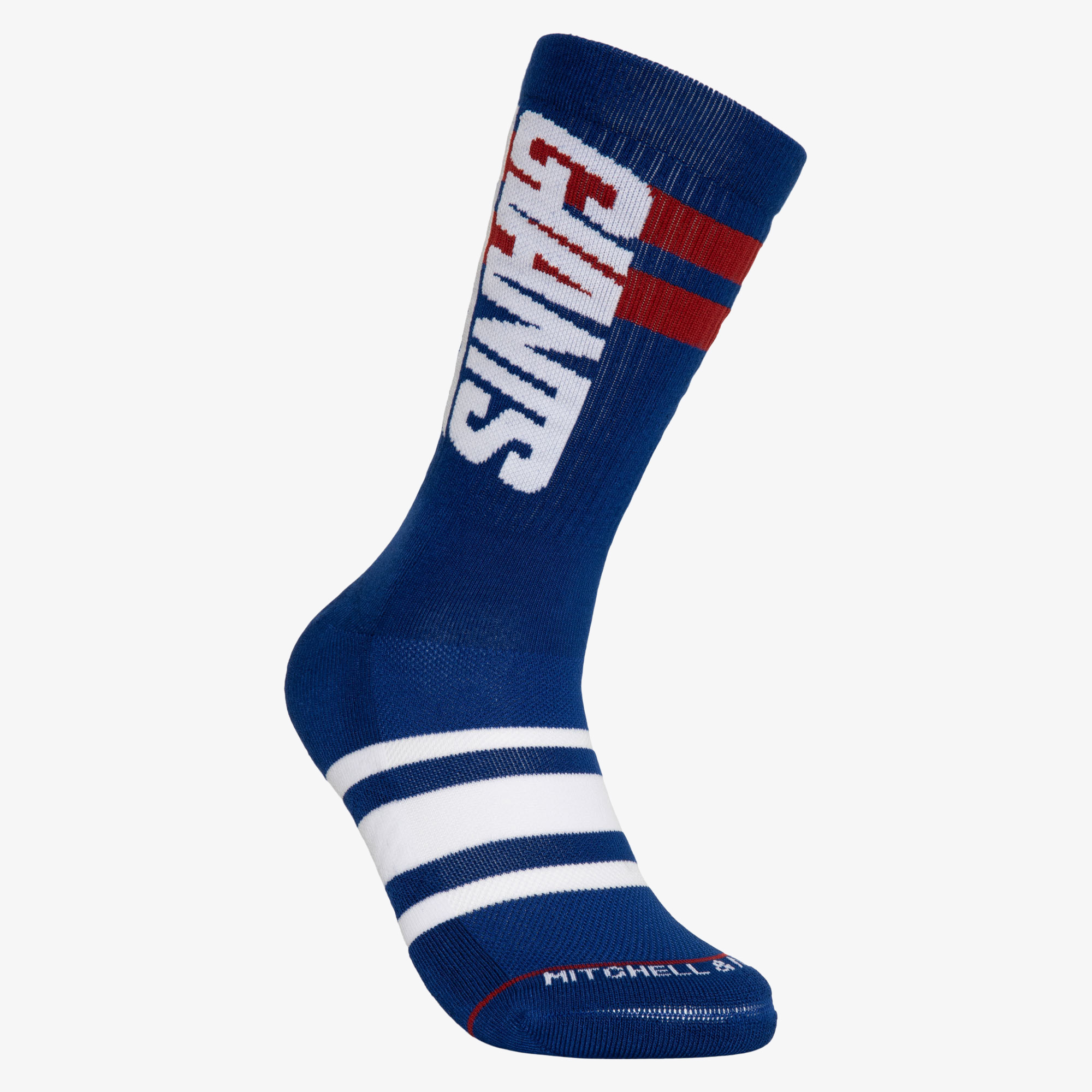 New York Giants Mitchell & Ness Lateral Crew Socken Image