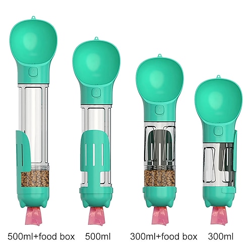 Katzen- und Hunde-Trinkflasche, Futternapf, Tränke, Kotbeutelspender – 3-in-1-modernes Design Image
