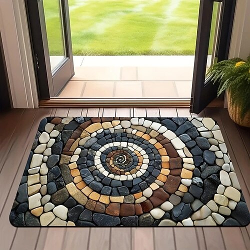 Schnell trocknender absorbierender rutschfester Badematte Badezimmer Duschbodenmatte für Badewanne Spüle Eingangsbereich Diatomit 20 x 31 Zoll Image