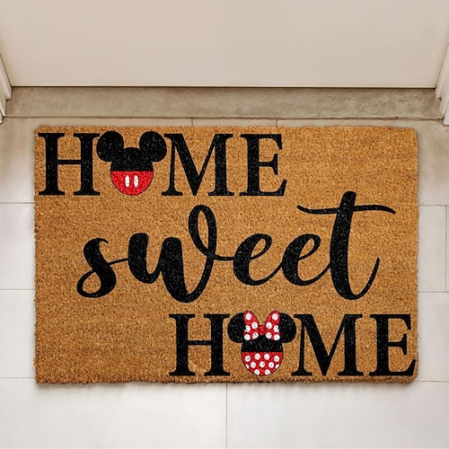 Fußmatte, strapazierfähig, schmutzabweisend, pflegeleicht, einladender Teppich für Eingangsbereich, Flur, Küche, Veranda – ideal als Dekoration für Ihr Zuhause. Image