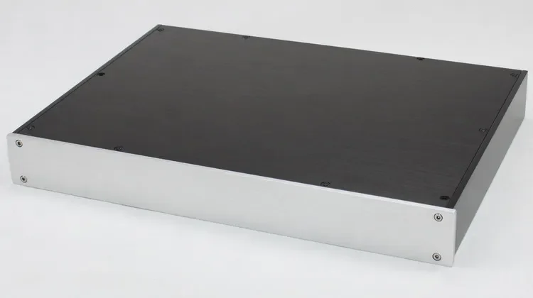 Neue Aluminium Verstärker Chassis amp Gehäuse Vorverstärker Fall DIY Box 430*52*306mm WA94 Image
