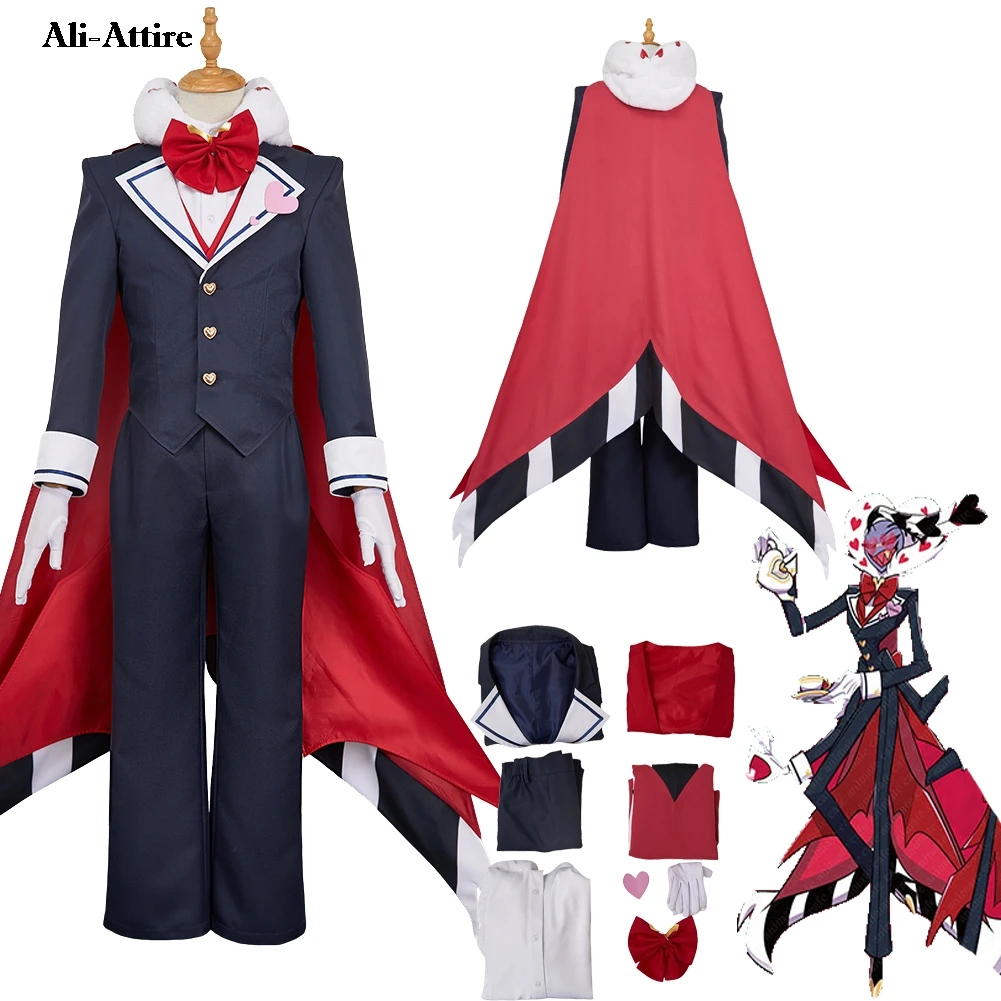 TV Hell Inn Cosplay Valentino Top Hosen Hemd Kleidung Für Männer Erwachsene Party Disguise Halloween Männliche Kostüm Karneval Outfit Anzüge Image