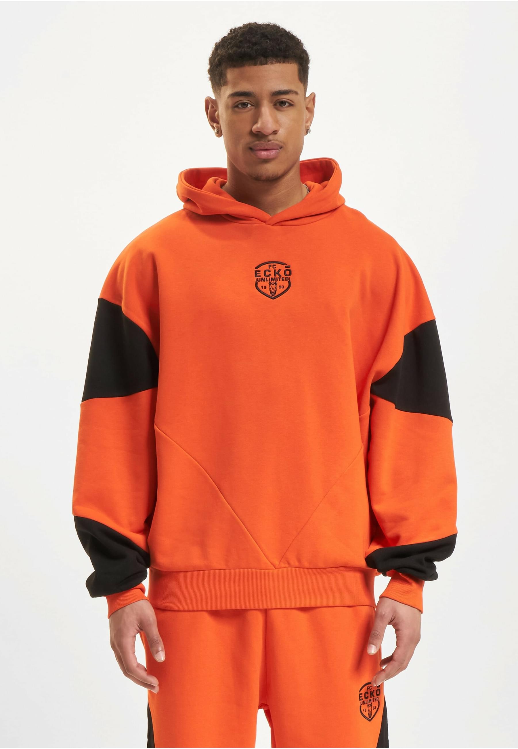 Kapuzensweatshirt ECKO UNLTD. "Ecko Unltd. Ecko Unltd. Construction Hoodies", Herren, Gr. XL, rot, schwarz, 80% Baumwolle, 20% Polyester, Sweatshirts