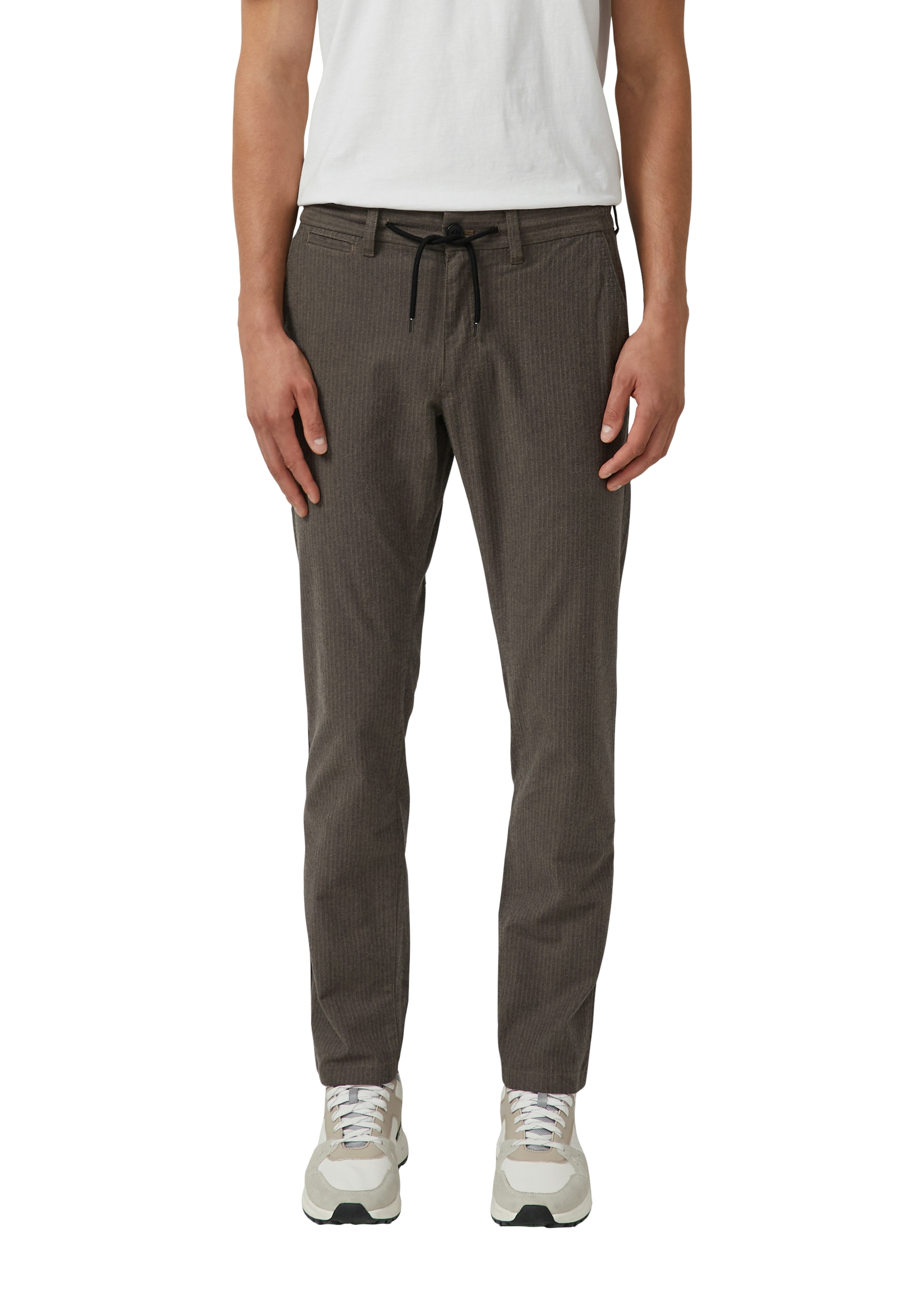 Chinohose S.OLIVER, Herren, Gr. 30, Länge 32, braun, Web, Obermaterial: 66% Baumwolle, 32% Elasthan, 2% Polyester, unifarben, regular fit knöchellang, Hosen Chinohose, mit elastischem Bund