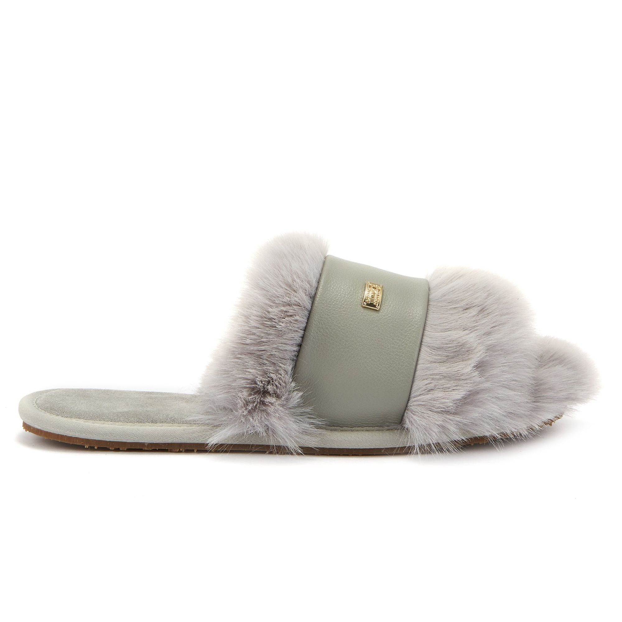 Muchas Luxe Eisgraue Hausschuhe US 39