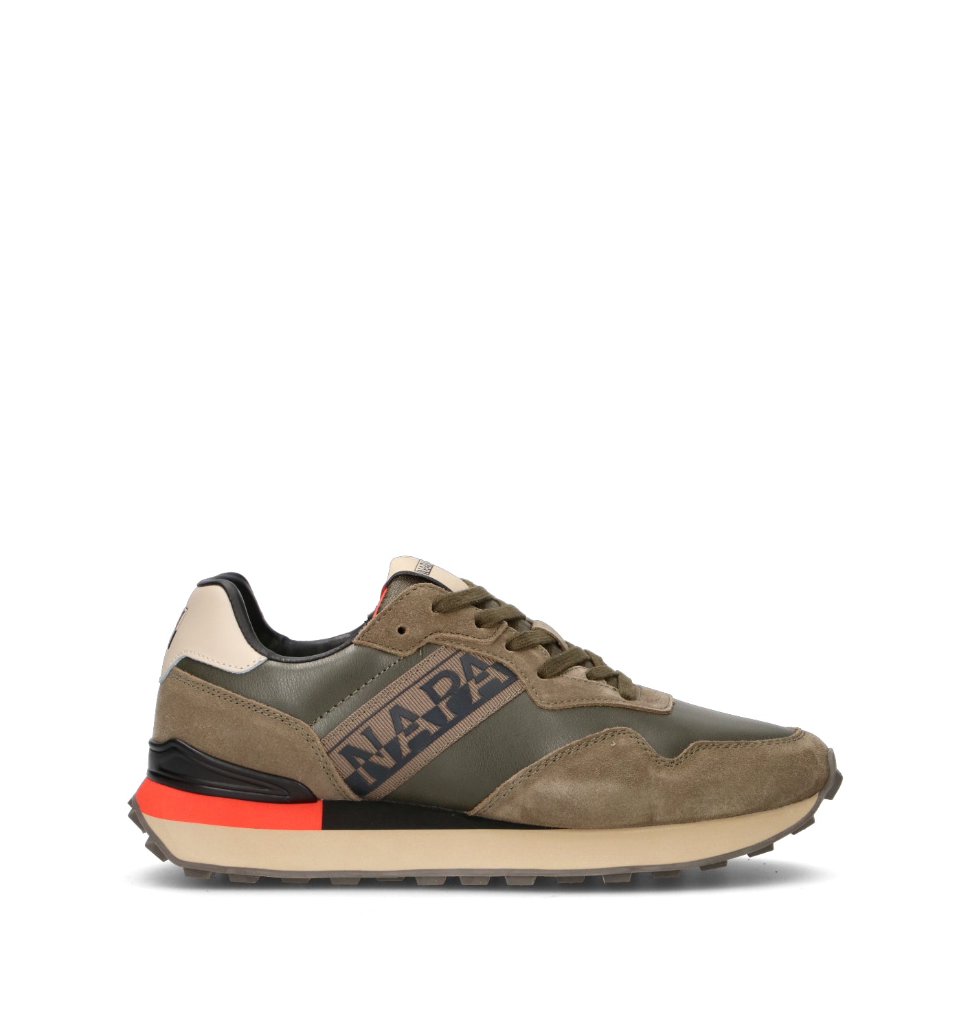 NAPAPIJIRI Sneaker uomo verde/marrone
