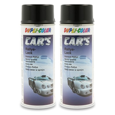 Dupli Color 2x 400 ml CAR'S Rallye-Lack Spraydose schwarz glänzend [Hersteller-Nr. 385865] Image