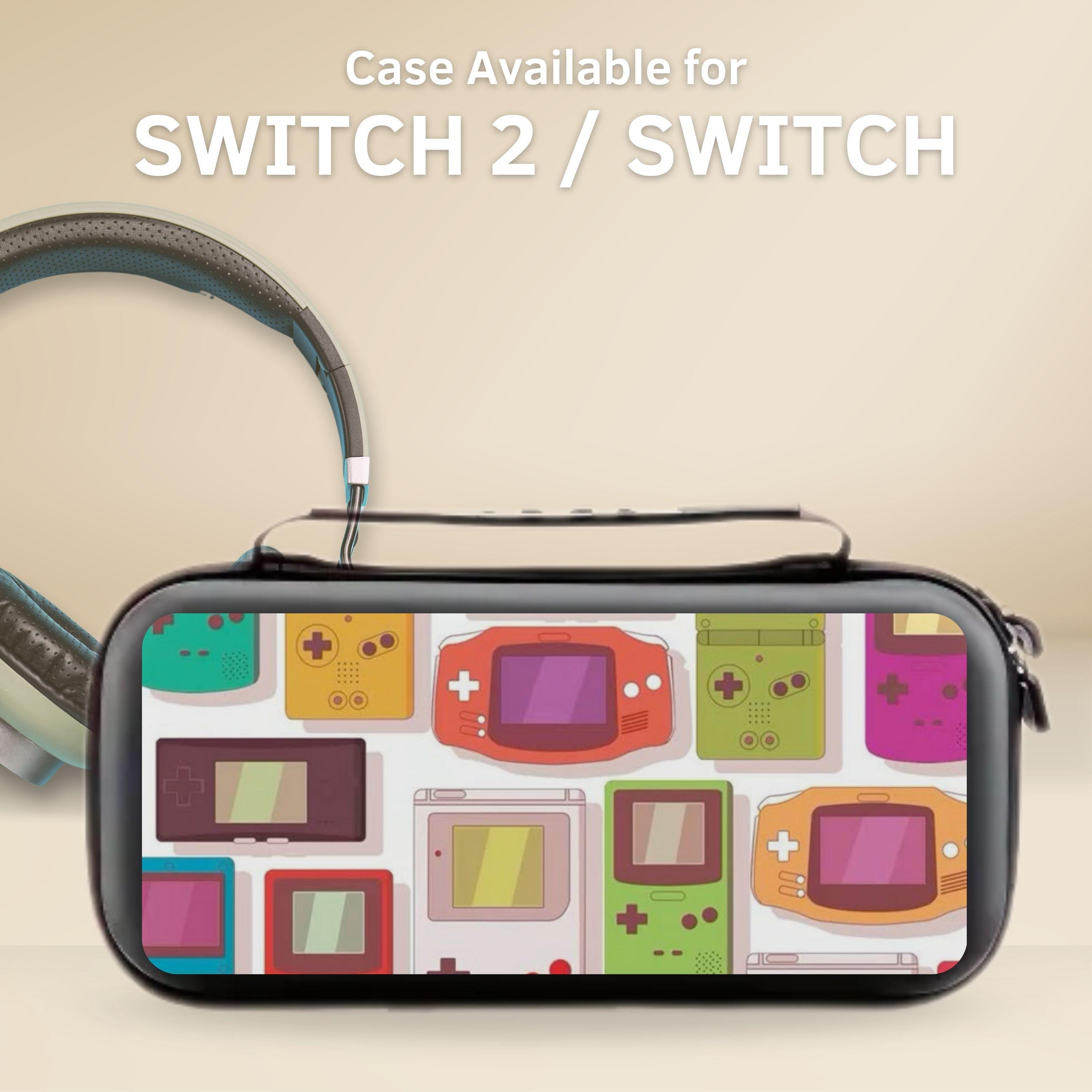 "Custodia protettiva per Switch con collage Y2K per Nintendo Switch 2 da 7,9\", Switch OLED/Switch, custodia protettiva, slot per 10 cartucce di gioco"