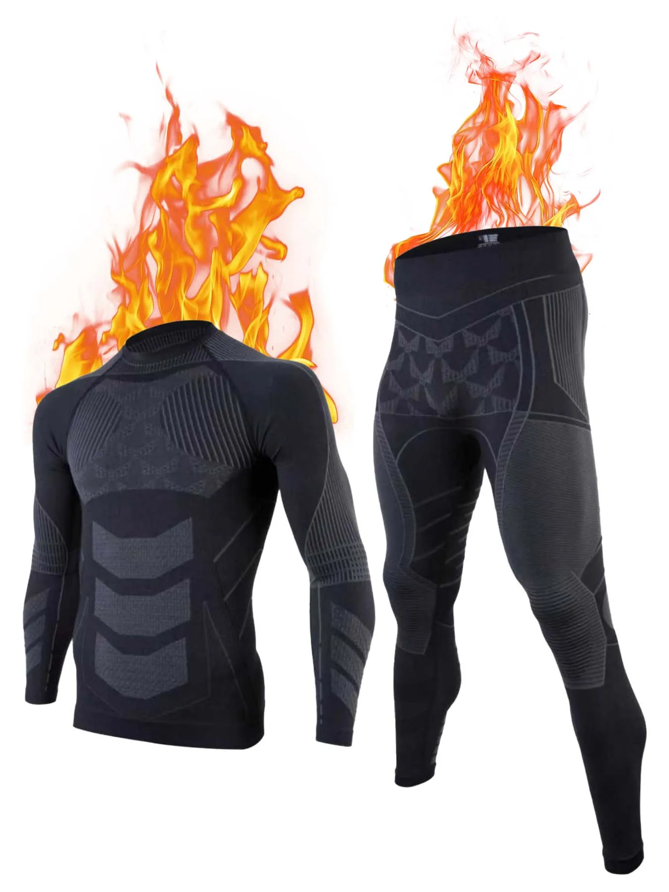Sous-vêtement thermique hommes femme Ultra doux Ski chaud longs Johns Ski sous-vêtement thermique ensemble