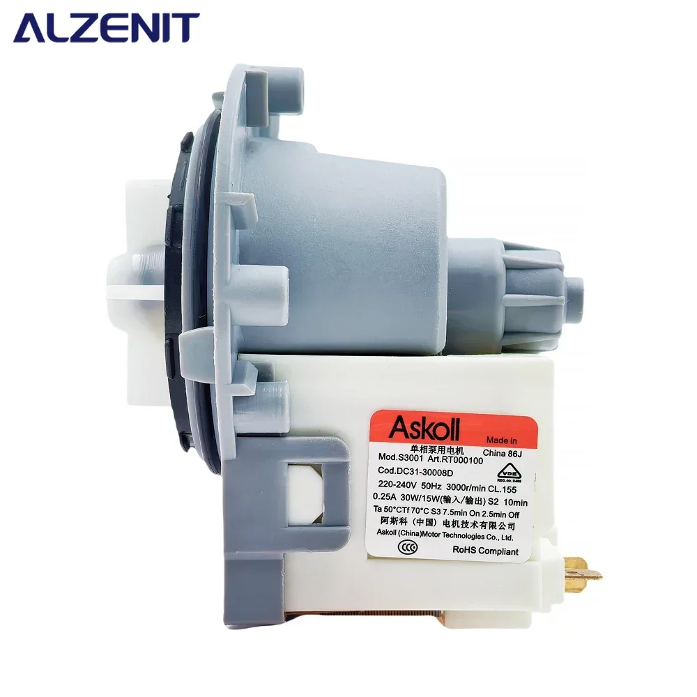 Neue Für Samsung Waschmaschine DC31-30008D Ablauf Pumpe Motor 220-240V 50Hz 30W/15W 3000r/min Waschmaschine Entwässerung Teile