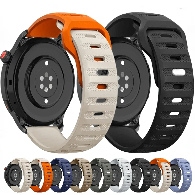 Silikonarmband für Samsung Watch 7/6/5/4 Huawei Watch 4-3/GT4/3-2 Pro Armbandband für Amazfit GTS4 Mini/GTR für 20 mm 22 mm Gürtel Image