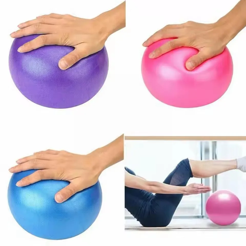 25 cm Yoga Ball explosionsgeschützte Frosted Mini Pilates Fitness Ball Ball Yoga Kleine Hüfte Ball Stroh Ball Fitness Yoga ball