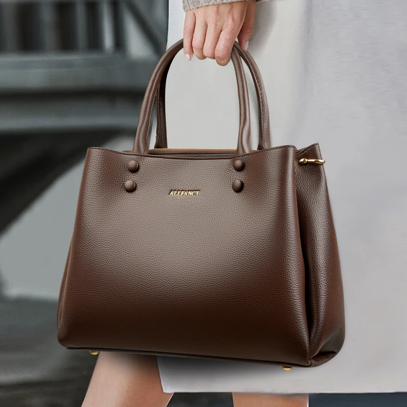 New Retro Soft PU Leather Women Shoulder Underarm Bags Casual Solid Color Small Top-Handle Handbags Ladies Fashion Shoulder Bags Image