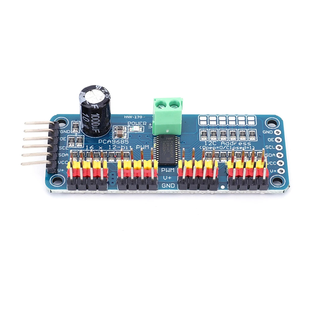 1-10PCS PCA9685PW 16 Kanal 12-bit PWM/Servo Treiber-I2C Schnittstelle PCA9685 Modul Raspberry Pi schild Modul Servo Schild Image
