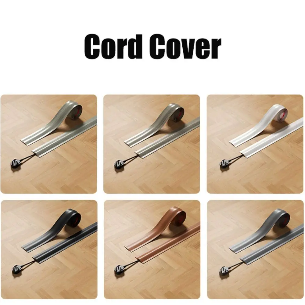 Hochwertige weiche Kabelabdeckung aus PVC, flexibler Boden, Kabelabdeckung, selbstklebende Kabelmanagement-Kabelversteckung für den Boden Image