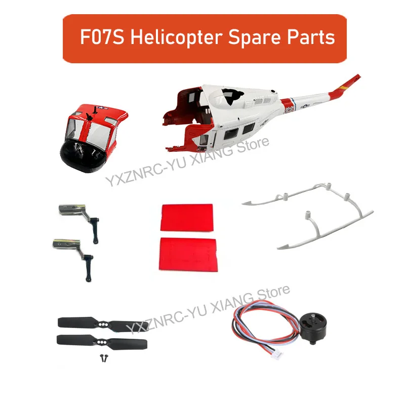 YU XIANG F07S Micro Scale UH-1 1/34 GPS Rescue RC Hubschrauber Ersatzteile Servomotor Hauptblatt Rumpf ESC