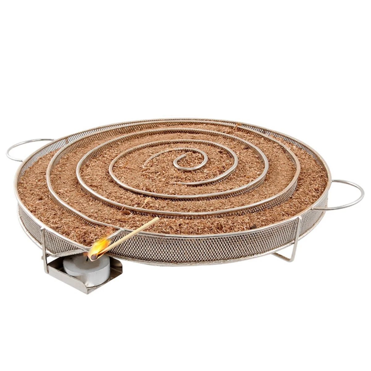 Räucherplatte Räucherkorb Gewürzregal Edelstahl Räuchertablett Kalter Rauchgenerator Räucherkasten Outdoor-Grillregal (Typ B) Image