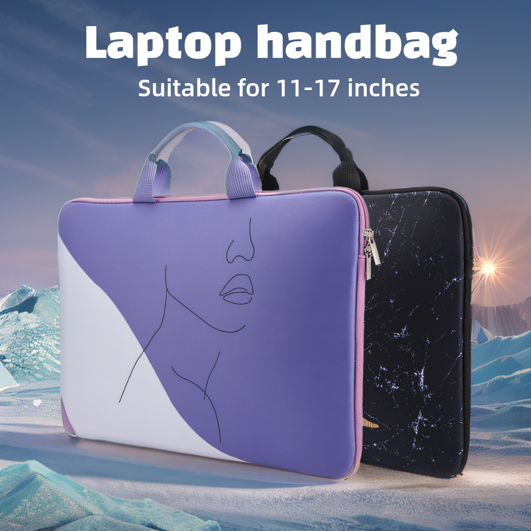 Laptop Bag Handbag, Heat Transfer Printing Laptop Protection Bag Trend, Stylish Laptop Sleeve purple 15 15.6inch