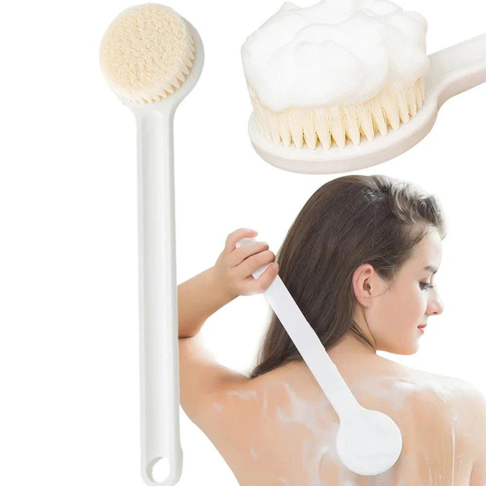 Soft Bristles Body Exfoliating Bath, Long Handle Back Brush For Shower, Skin Health Shower Back Scrubber Supplies Soft Bristles Body Exfoliating Bath, Long Handle Back Brush For Shower, Skin Health Shower Back Scrubber Supplies