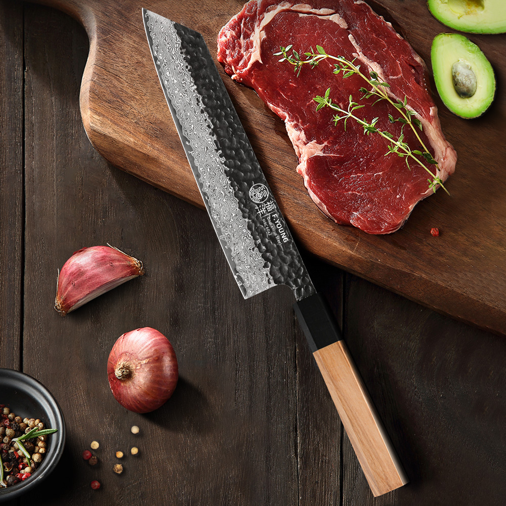 Damascus Steel Kiritsuke Knife, Sharp Meat Vegetable Cleaver, Handmade Japanese Chef Knives Damascus Steel Kiritsuke Knife, Sharp Meat Vegetable Cleaver, Handmade Japanese Chef Knives