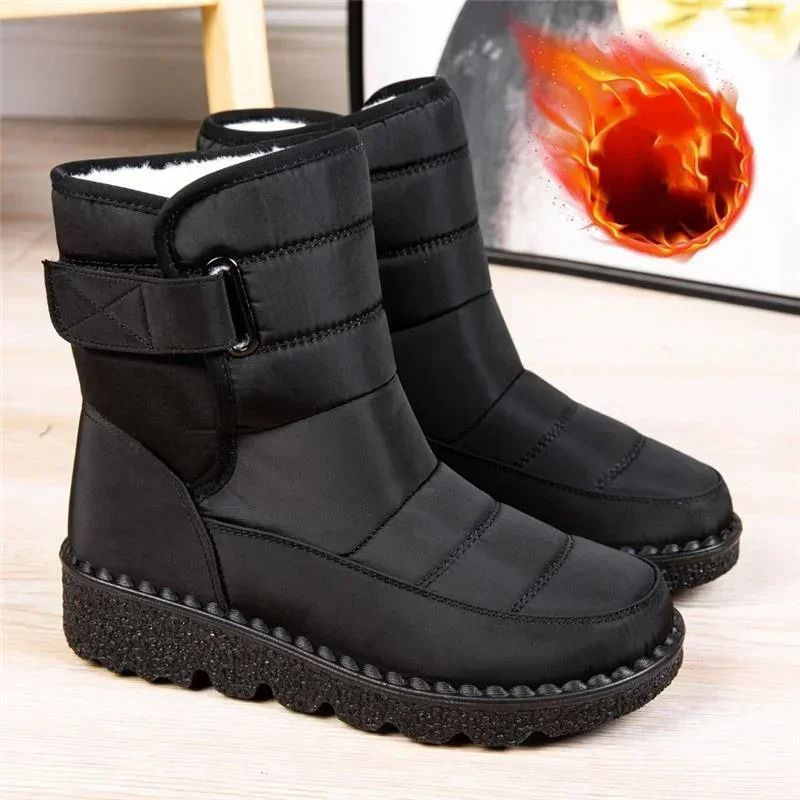 Women Waterproof Non Slip Winter Snow Boots 10 grey