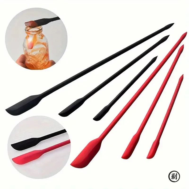 Mini Silicone Spatula Set For Jars Bottles And Everyday Kitchen Use Mini Silicone Spatula Set For Jars Bottles And Everyday Kitchen Use