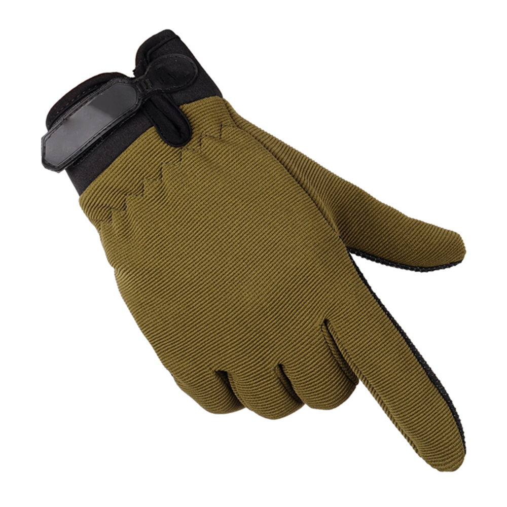 Lightweight Breathable Man Tactical Gloves, Full Finger Gloves Women Riding, Summer Fishing Non Slip Gear half black xl