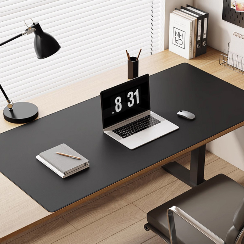 Mouse Pad Large Size Office Desk Protector Mat Leather Waterproof Desktop Keyboard Desk Pad Gaming Mouse Pad PC pink silver 60x30 Cm