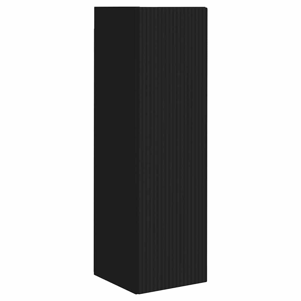 vidaXL TV-Wandschrank Schwarz 30 x 31 x 100 cm Holzwerkstoff Image