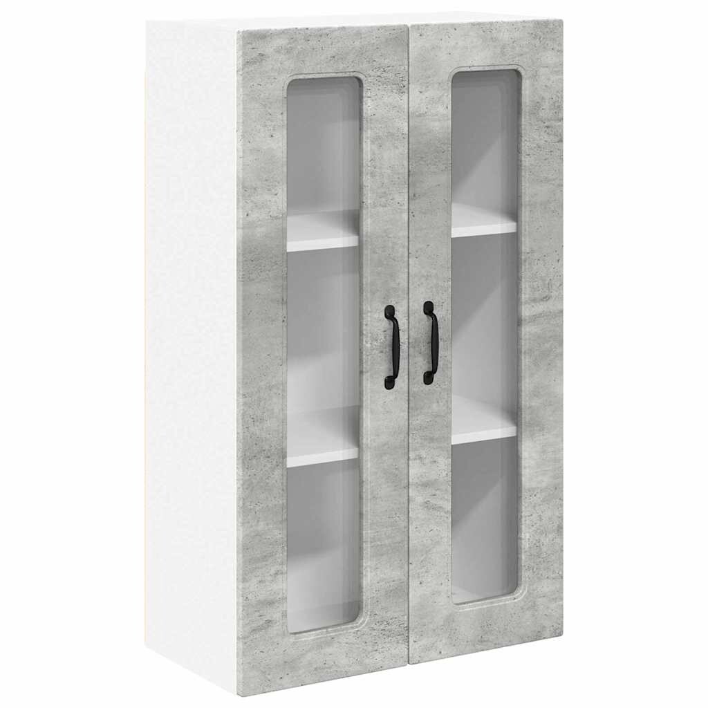 vidaXL Küchenwandschrank Beton Grau 60 x 31 x 100 cm Holzwerkstoff Image