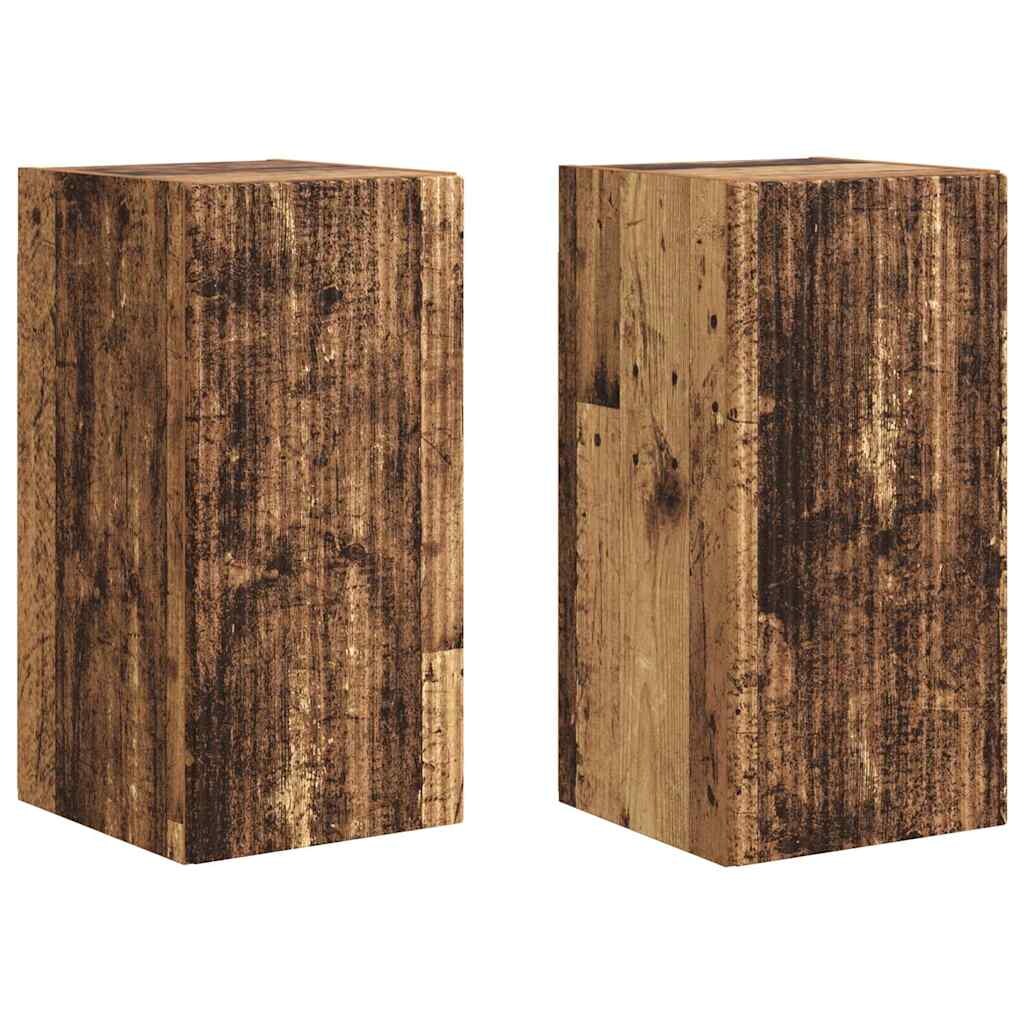 vidaXL TV-Wandschrank 2 pcs Altholz 30 x 31 x 60 cm Holzwerkstoff Image