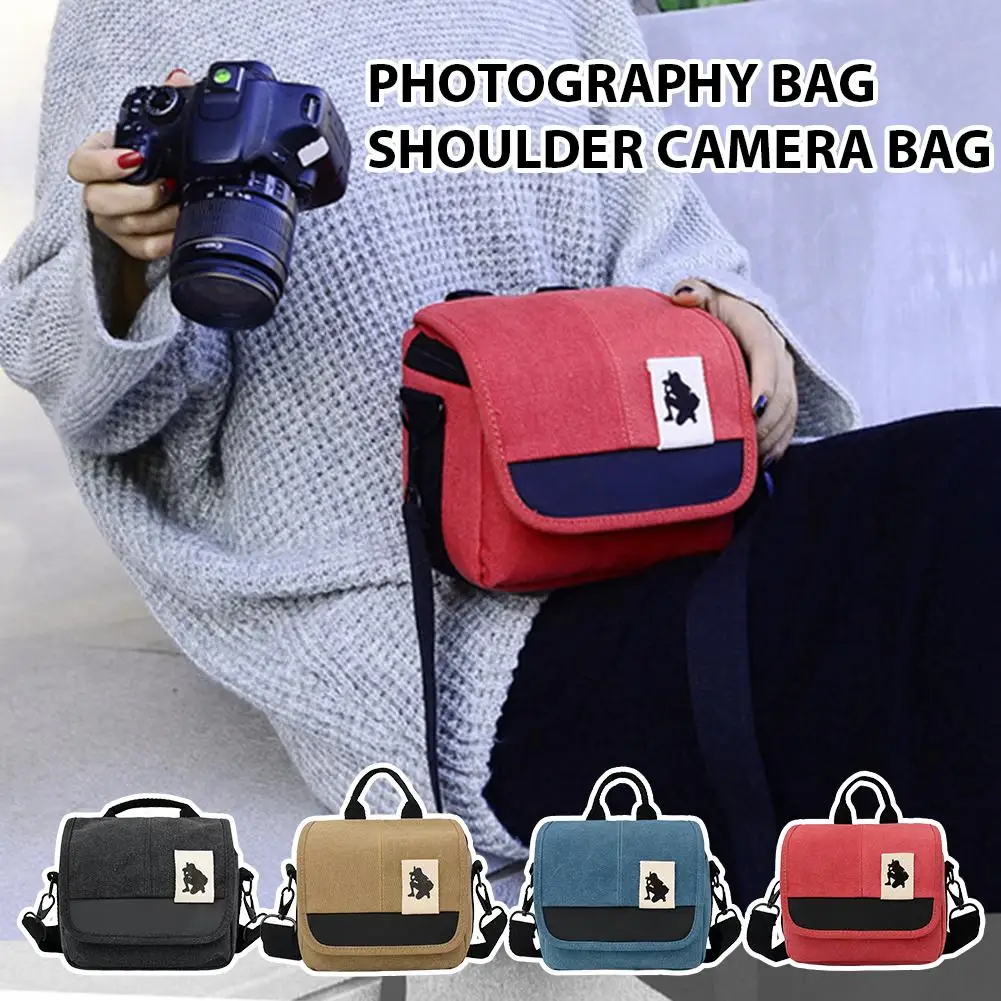 Leinwand Kamera Tasche Tasche Für Canon EOS M10 M6 M5 SX60 SX50 SX30 SX510 1100D 1200D 1300D 450D 500D 600D 550D 18-55mm Objektiv Image