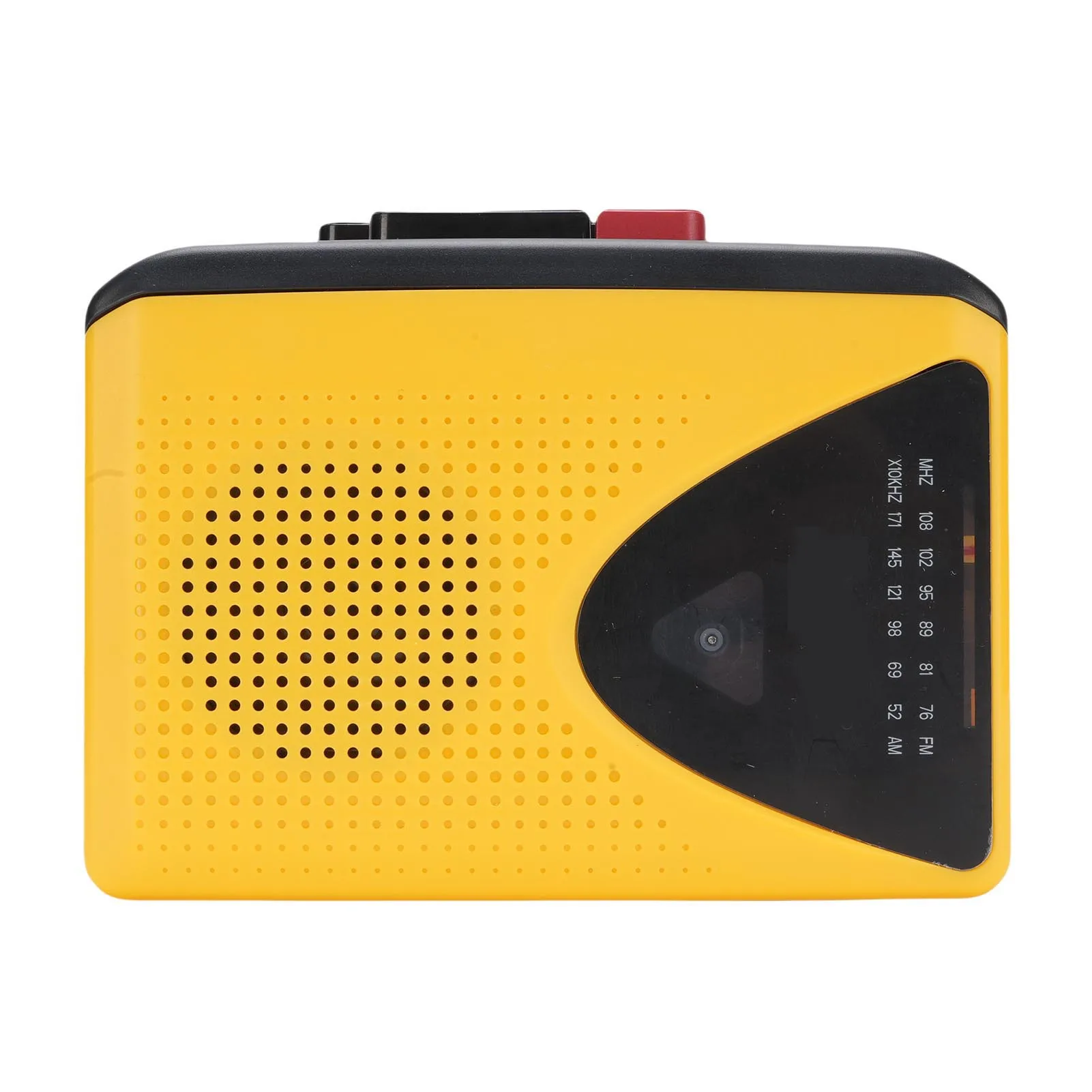 Retro-Kassettenspieler, Kassettenrekorder, tragbares AM-FM-Radio mit großem Lautsprecher und integriertem Kopfhöreranschluss für den Hausgarten Image